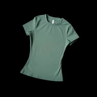 Women Yoga Top Seamless Sport T Shirts Fitness Clothes Short Sleeve Yoga Shirt Gym Top Running Active Wear